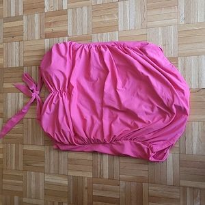 Coral colored swimsuit